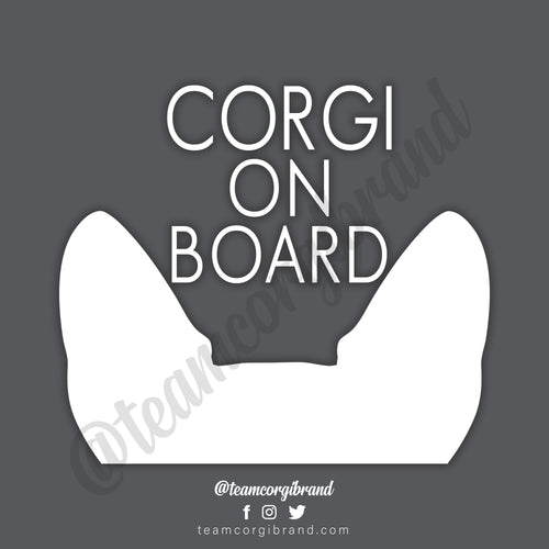 Corgi on Board Decal